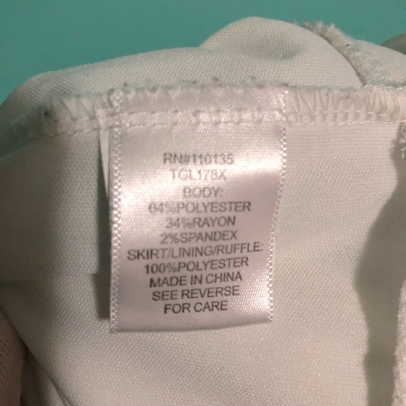 White and Gold Polka Dot Dress - Picture 5 of 5